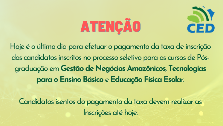 Pagamento da taxa de inscrição