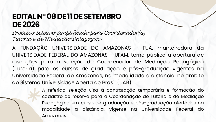 EDITAL Nº 08 DE 11 DE SETEMBRO DE 2026 PSS PARA COORDENADOR(A) TUTORIA E DE MEDIAÇÃO PEDAGÓGICA